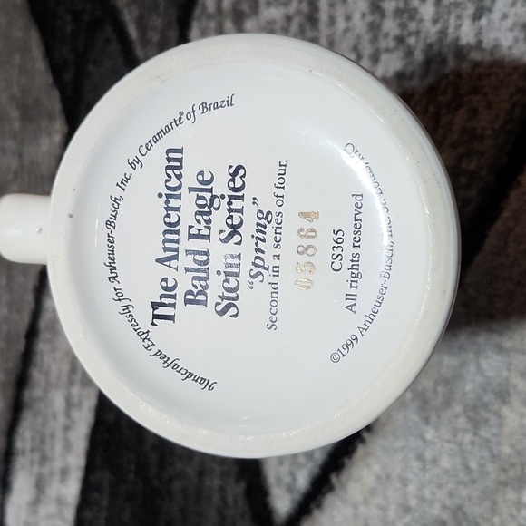 ANHEUSER-BUSCH 1999 THE AMERICAN BALD EAGLE STEIN SPRING SERIES COLLECTOR - Picture 10 of 13